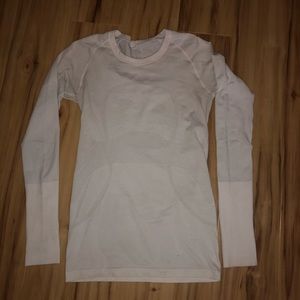 White Lululemon Swiftly Tech Longsleeve